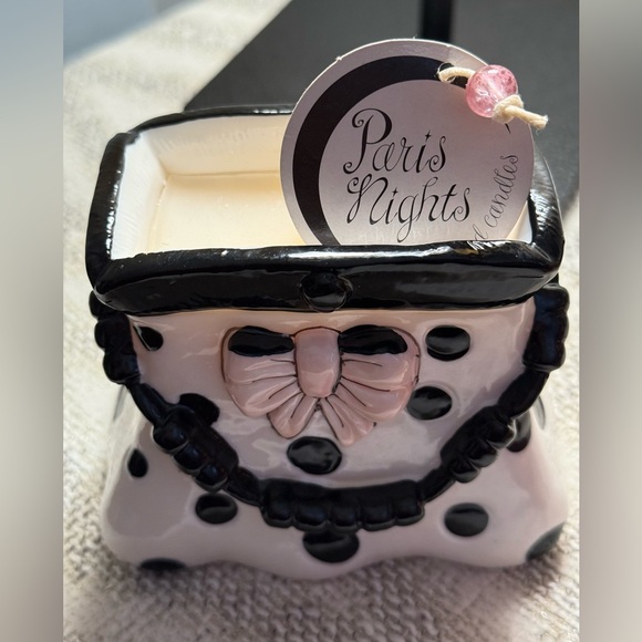 Vintage cute ceramic purse candle holder - Picture 9 of 11